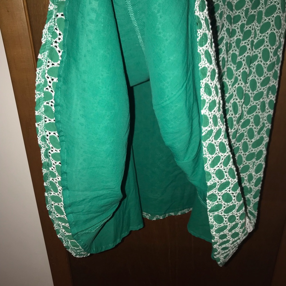 Women’s 14 CALVIN KLEIN Aria Cotton Eyelet St Patrick’s Swing Dance Dress NWT - Picture 13 of 16